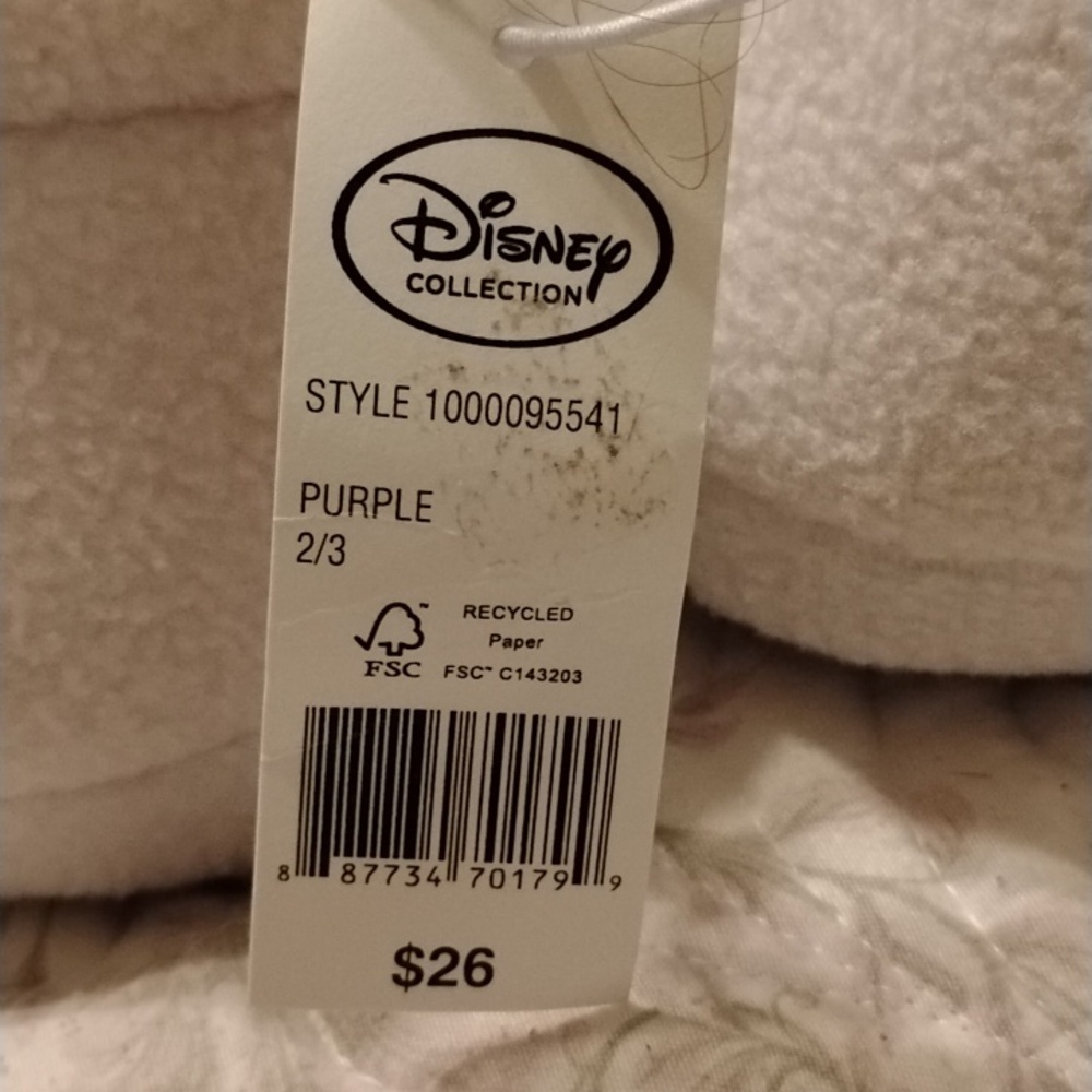 Disney Collection Purple Slippers with Colorful Mini Mouse Character Design - Picture 3 of 5